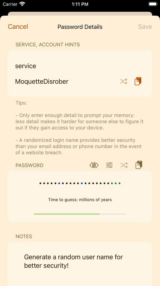 #7. RPG: Random Password Generator (macOS) 由: Photility