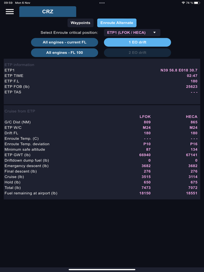 #4. Falcon eOFP (iOS) Podle: Dassault Aviation
