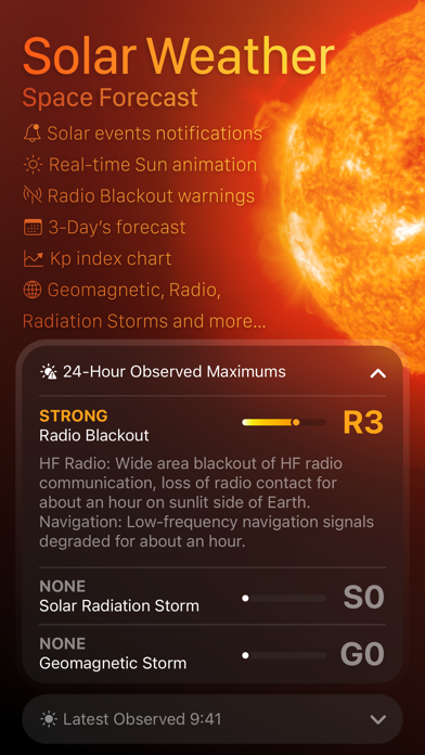 Screenshot #1 pour Solar Weather - Space Forecast