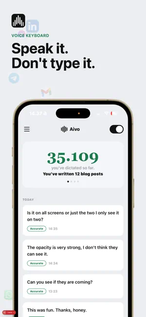 Aivo: Nordic AI Voice Keyboard screenshot 1