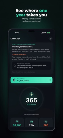 Quit Smoking: ClearDay Tracker Screenshot 8 of 10