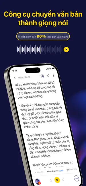 Vbee AIVoice - Text To Speech iPhone screenshot 1