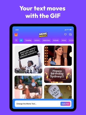 Meme Magic - GIF & Meme Maker iPad screenshot