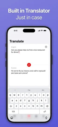Captura de pantalla de SpeakEasy Russian Phrasebook en iPhone 4