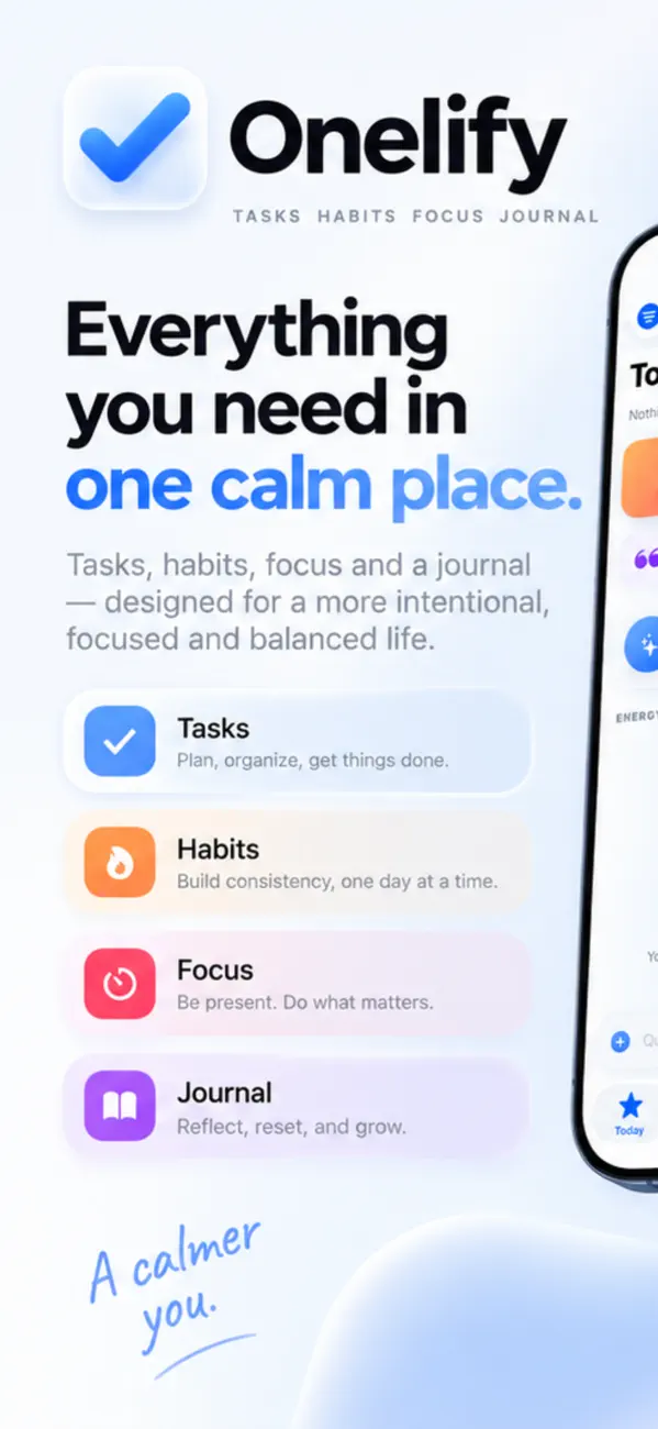 Onelify: Tasks & Habits screenshot