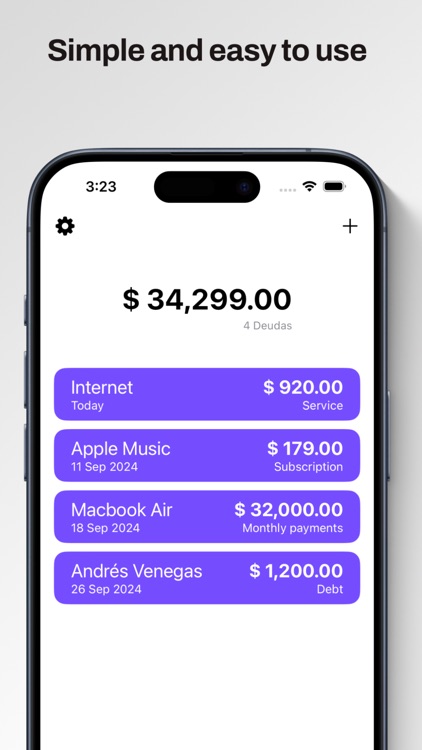 My Debts: Control & Payments