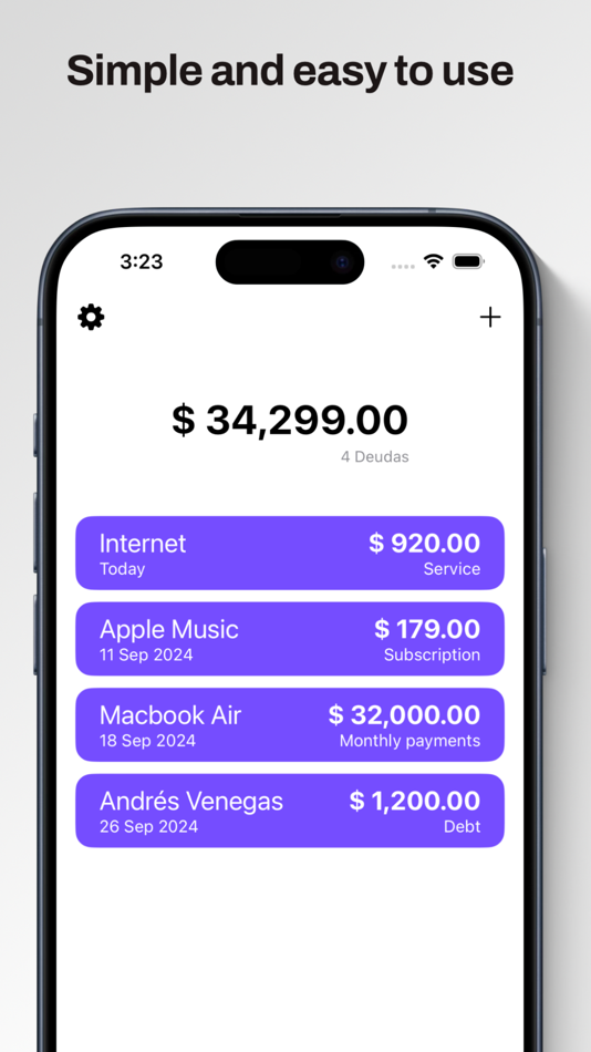 #2. My Debts: Control & Payments (iOS) 由: Ivan Andres Venegas Muniz