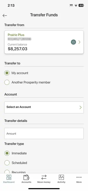 Prosperity Credit Union screenshot 2