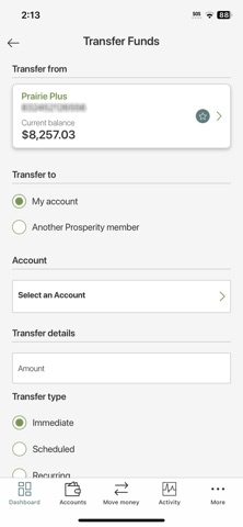 Prosperity Credit Union Screenshot 2 of 4
