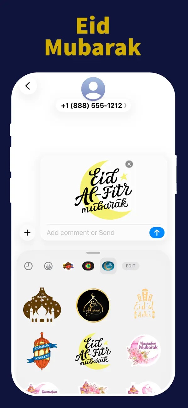 Screenshot #3 pour Eid Mubarak - Ramadan Stickers