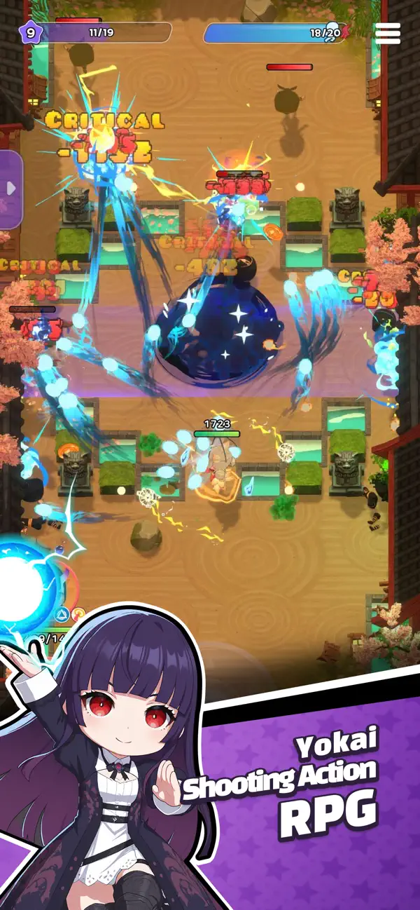 Yokai GO! - Super Cute Shooter Hack screenshot 1 - game app interface