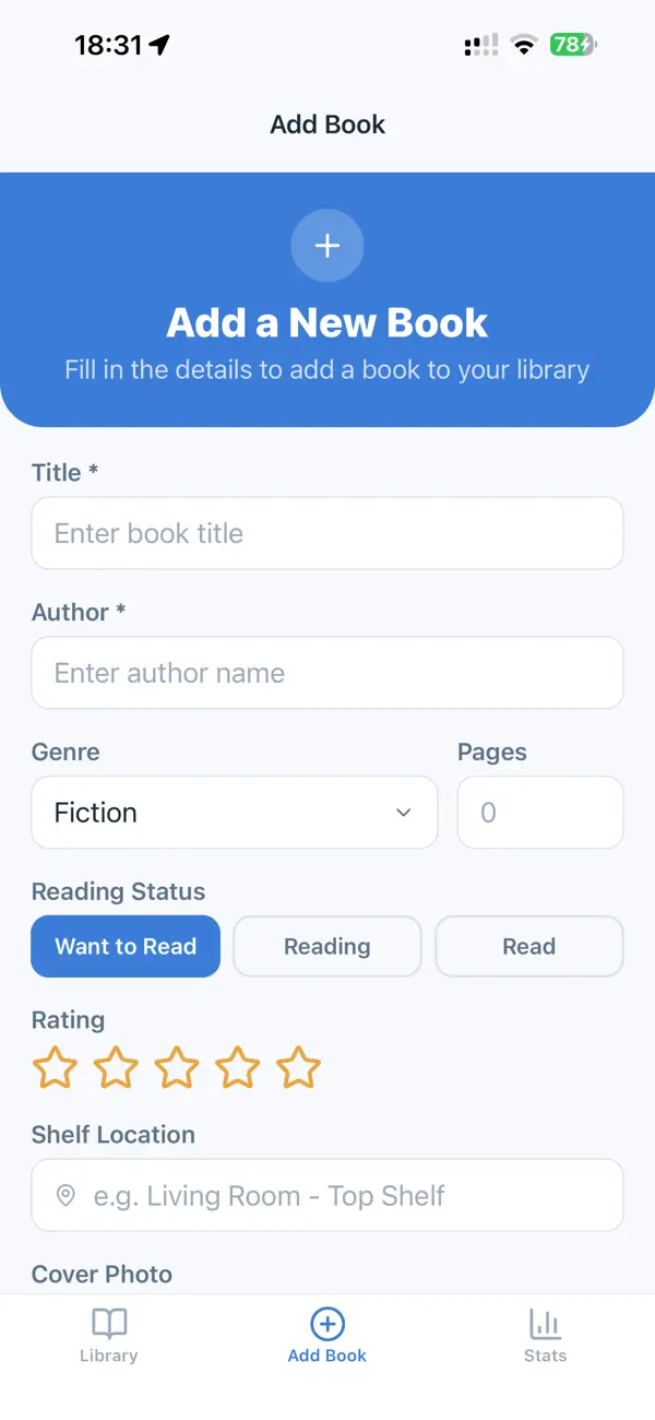 #4. Home Library Manager (iOS) Által: Gianfranco Antenucci