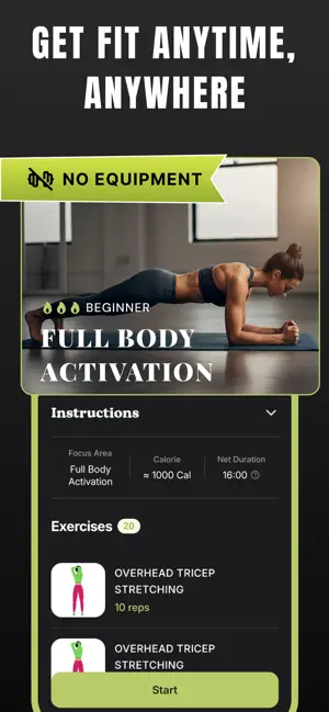 FitAnywhere: Home Workout Plan screenshot 3