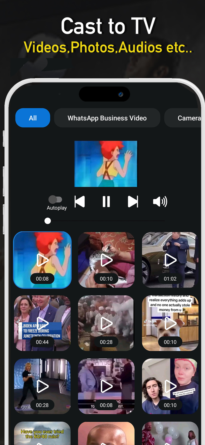 Cast to TV  Screen Mirroring