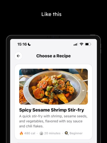 Munchify – AI Recipe & Tracker iPad screenshot