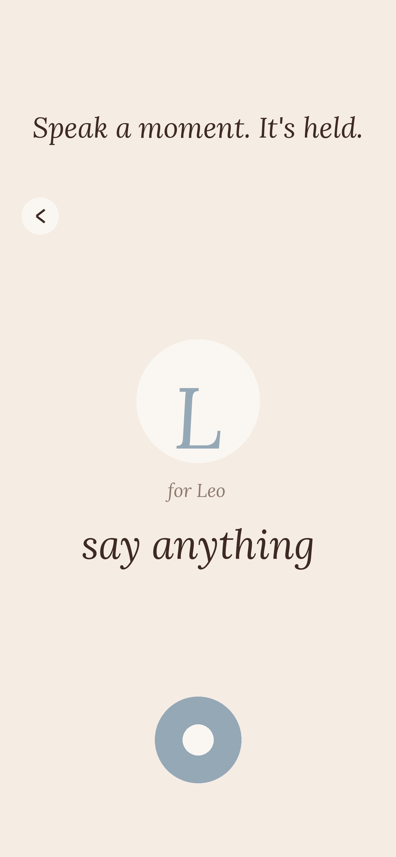 Screenshot 1 of Hearloom: Voice Keepsakes