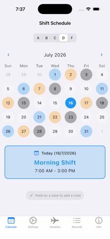 X Shifts Screenshot 1 of 5