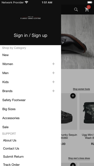 Family Shoe Centre Screenshot