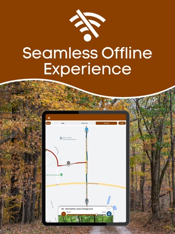 Natchez Trace Parkway GPS Tour iPad screenshot