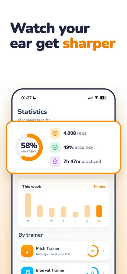 Screenshot 4 von 5 zu Pitch Trainer - Ear Training