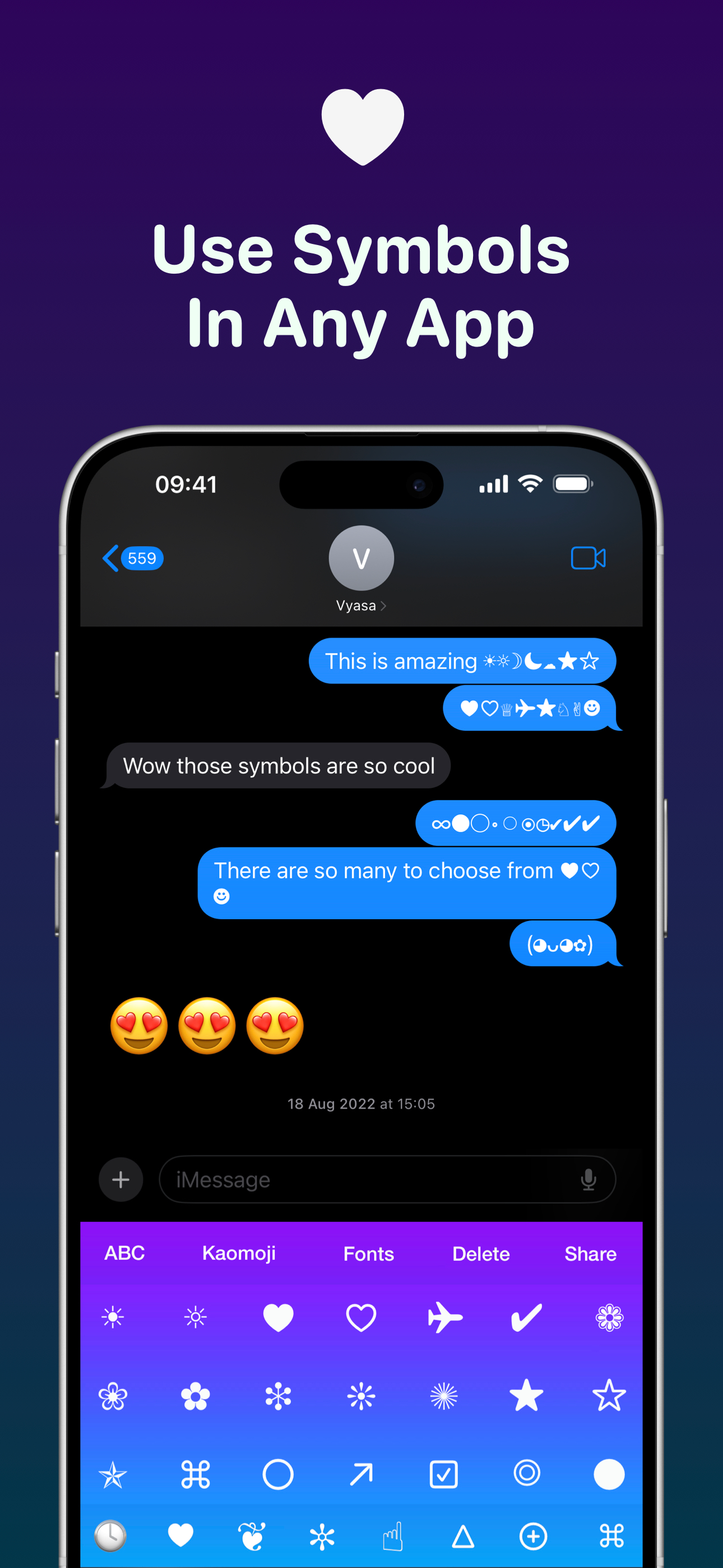 Cool Symbols Keyboard & Fonts