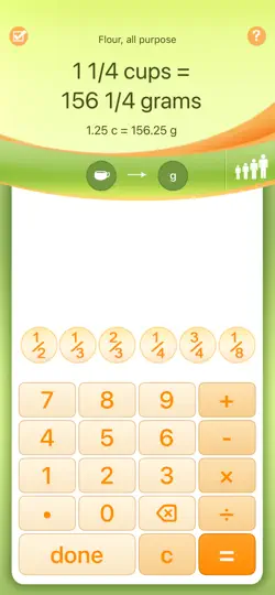 Kitchen Calculator PRO iPhone Ekran Görüntüsü 2