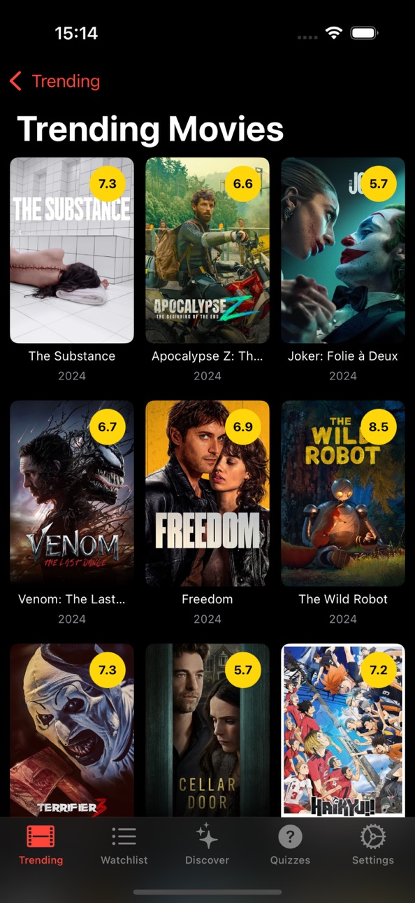 iPhone screenshot