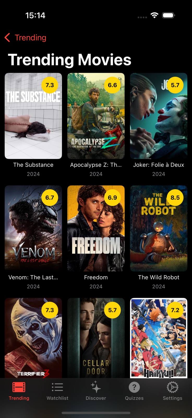 PBox Movies Tv Shows Organizer iphone screenshot 1