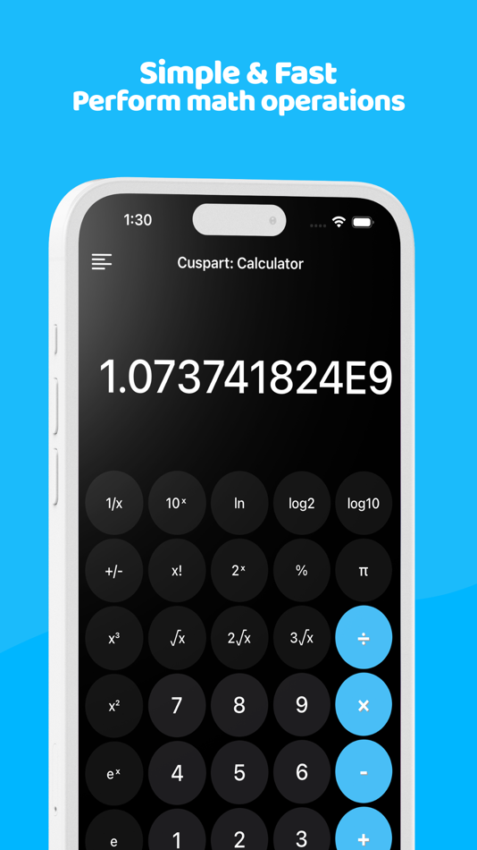 #1. Cuspart: Calculator (iOS) 由: Mustafa Tolga DALBUDAK