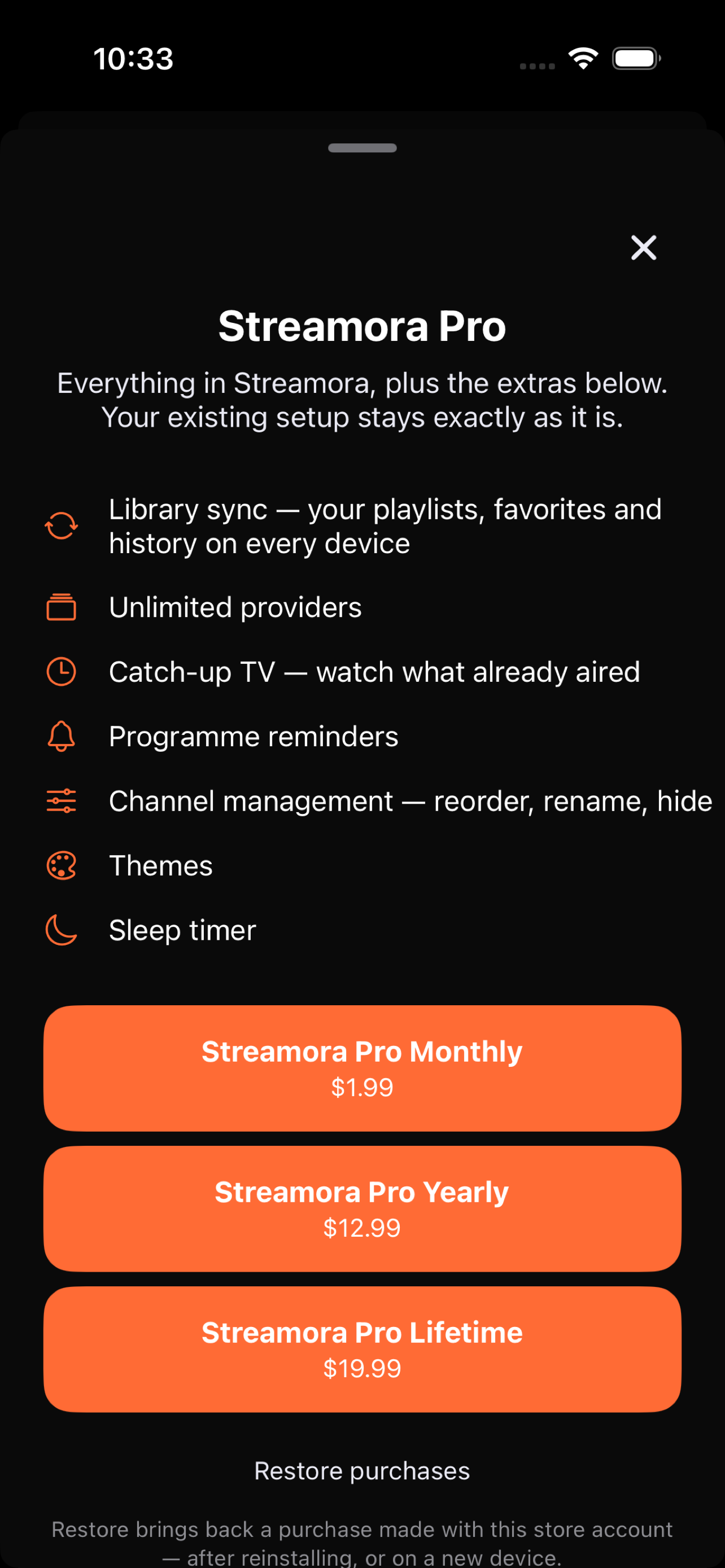 Streamora IPTV Player screenshot 8