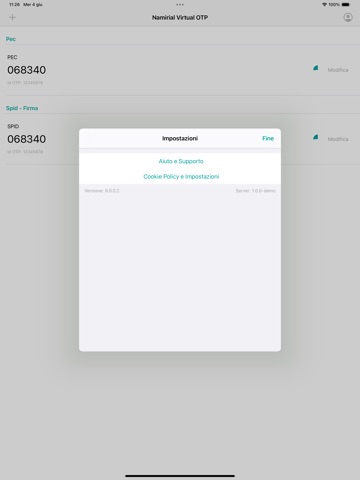 Namirial OTP iPad screenshot 7
