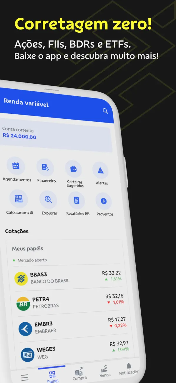 Screenshot #1 pour Investimentos BB Taxa Zero