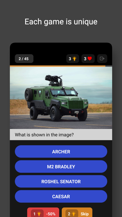 Weapon of victory - quiz Screenshot