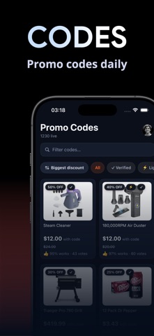 Deals Finder: Coupons & Codes iPhone screenshot