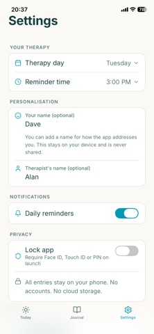Therapy Tracker: Session Prep Screenshot 3 of 4