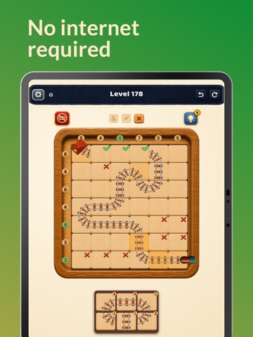 Rail Path Puzzle iPad screenshot