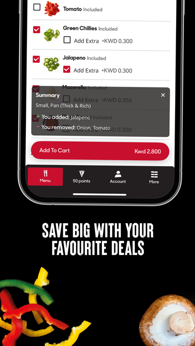 Pizza Hut KWT - Order Food Now iPhone screenshot 4 - Food & Drink app