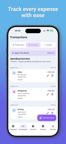 BudgetLog – Expense Tracker Screenshot 3 of 10