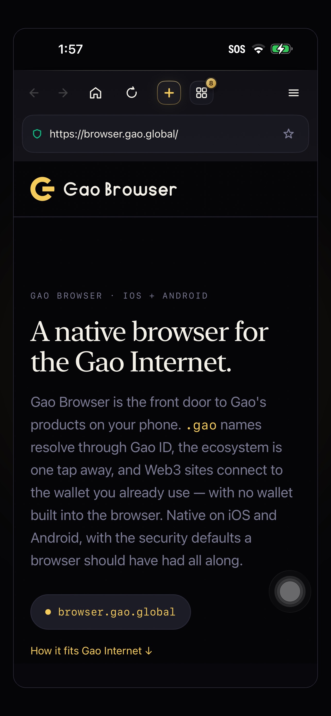 Screenshot 4 of Gao Browser