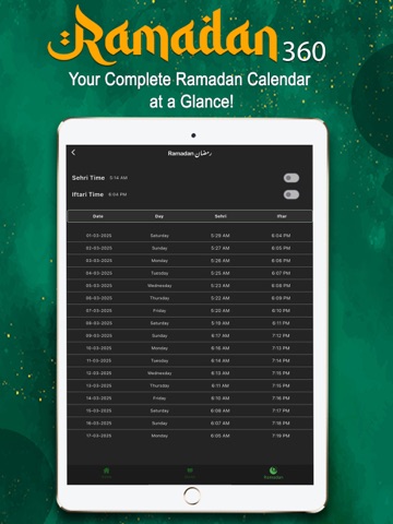 Ramzan 360 iPad screenshot