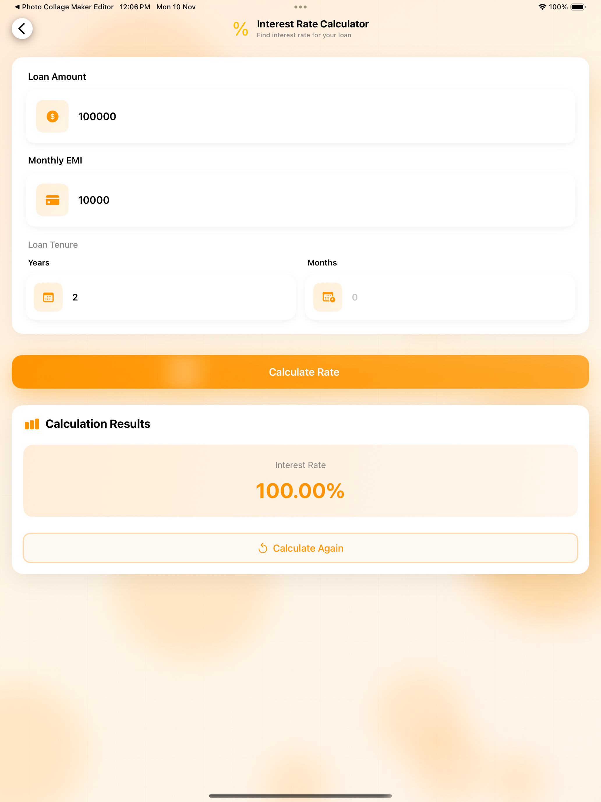 EMI Loan Calculator Planner