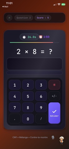 Calcul Mental Challenge iPhone screenshot