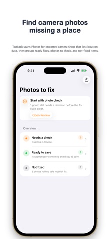 Tagback: Photo Location Fix Screenshot 2 of 5