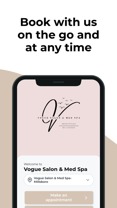 Vogue Salon & Med Spa iPhone screenshot 1 - Lifestyle app