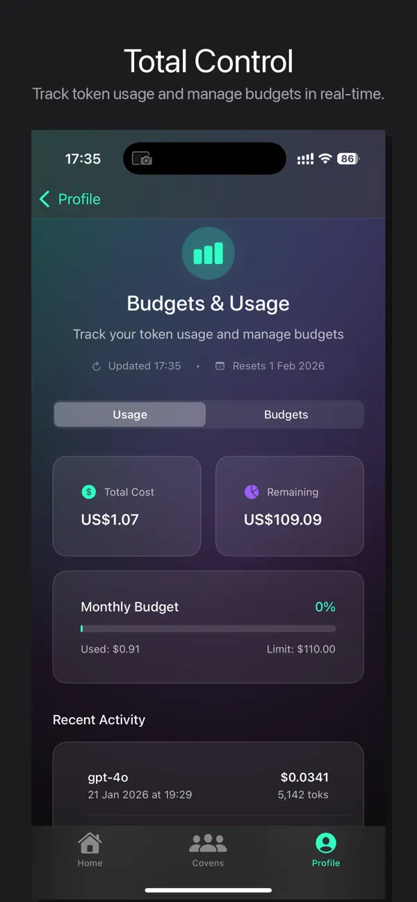 #2. AICoven (iOS) Ved: Andreea Papillon