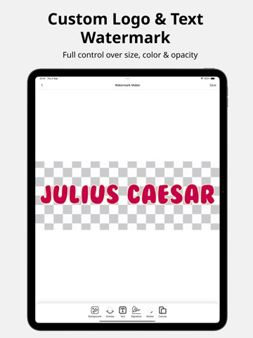 Watermark Maker: Add Logo&Text iPad screenshot