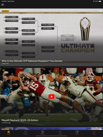 CFBPlayoff iPad screenshot