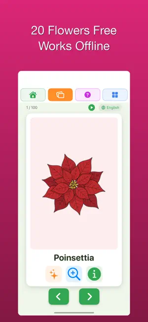 100 Flowers Encyclopedia screenshot 2