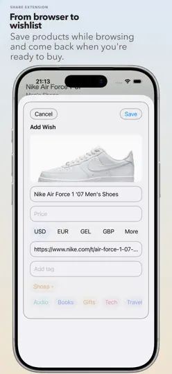 Скриншот Wanted: Wishlist на iPhone 1