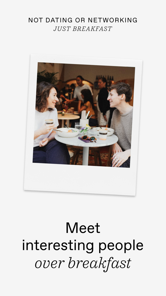 #1. The Breakfast: meet new people (iOS) Által: The Breakfast